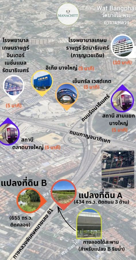 - ขายที่ดินทำเลทอง โซนเสาธงหิน อำเภอบางใหญ่ จังหวัดนนทบุรี ทำเลศักยภาพเชื่อมต่อทุกการเดินทาง ใกล้เซ็นทรัลเวสต์เกตเพียง 5 นาที!