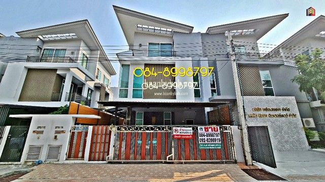 - ขาย/เช่า บ้านแฝด 3 ชั้น ดอนเมือง GRAND I-DESIGN VIBHAVADI บ้านหลังมุม แต่งสวย พร้อมอยู่ ทำเลติดถนนวิภาวดี