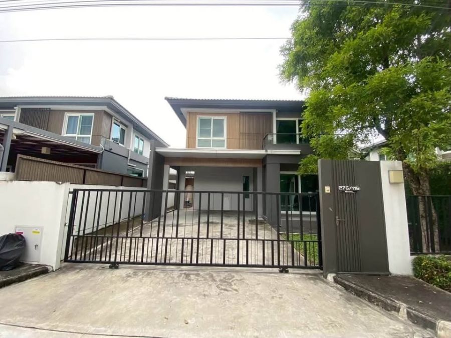 - ขาย ให้เช่า บ้านเดี่ยว 2 ชั้น หมู่บ้านมัณฑนา ศรีนครินทร์-ร่มเกล้า Romklao Road 24
