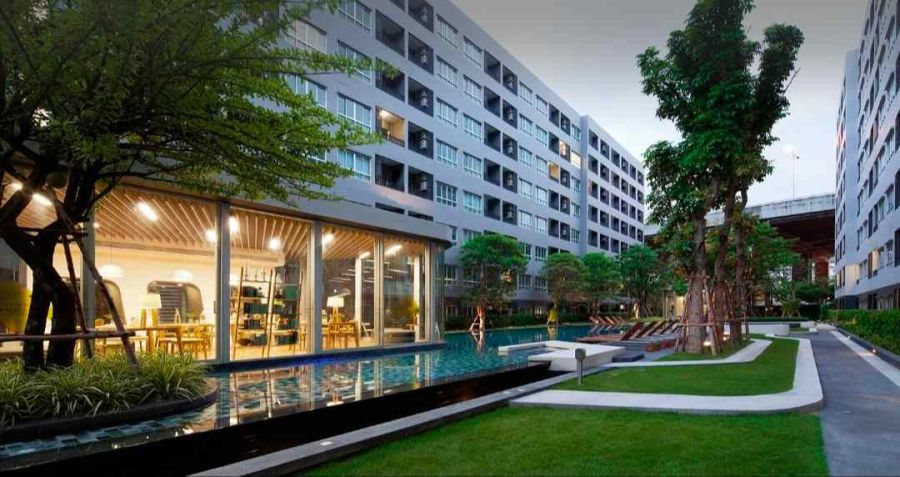 - ขายคอนโด Elio Del Ray สุขุมวิท 64 2 ห้องนอน | 45.25 ตร.ม. | ชั้น 7 | วิวสระสวย