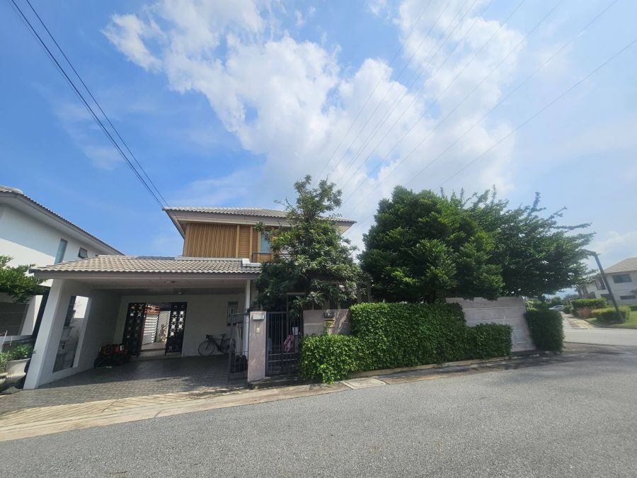 - ขายบ้านเดี่ยวมือสองบางพระ ศรีราชา หลังมุม โครงการบ้านริมเขา