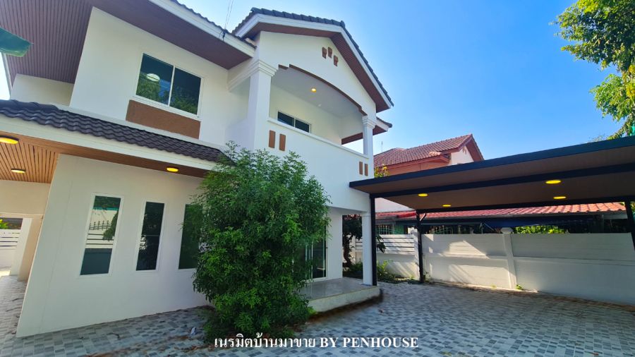 - ขายบ้านเดี่ยว 2 ชั้น หมู่บ้านปรีชา สุวินทวงศ์ | 4 ห้องนอน เนื้อที่ 73 ตร.ว. จอดรถได้ 3 คัน