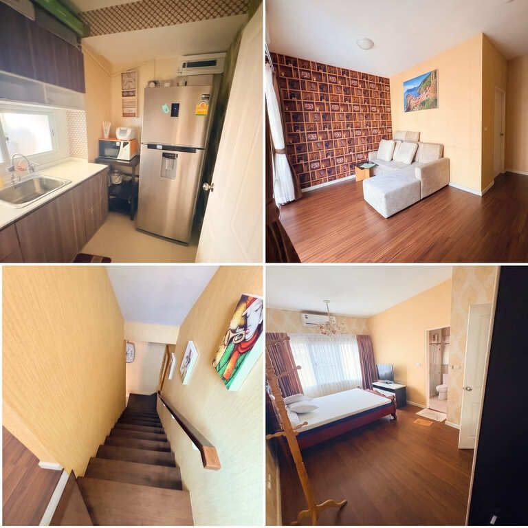 - ให้เช่าด่วน! ทาวน์โฮม 3 ชั้น รีโนเวทใหม่ Town Avenue วิภาวดี 60 (หมู่บ้านนี้น้ำไม่ท่วม!)