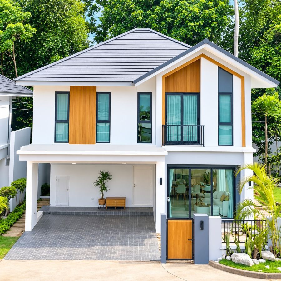 - ขายดาวน์บ้านแฝด 2 ชั้น หมู่บ้านสุพิชฌา เดอะ เซอเคิล วงเวียนเกาะสิเหร่ ภูเก็ต ทำเลดี เดินทางสะดวก