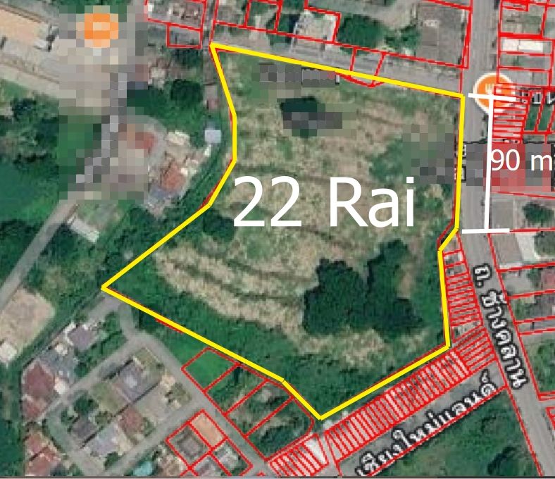 - ขายที่ดินผังแดง 22 ไร่ (ข้างเชียงใหม่แลนด์) ช้างคลาน เมืองเชียงใหม่ เชียงใหม่