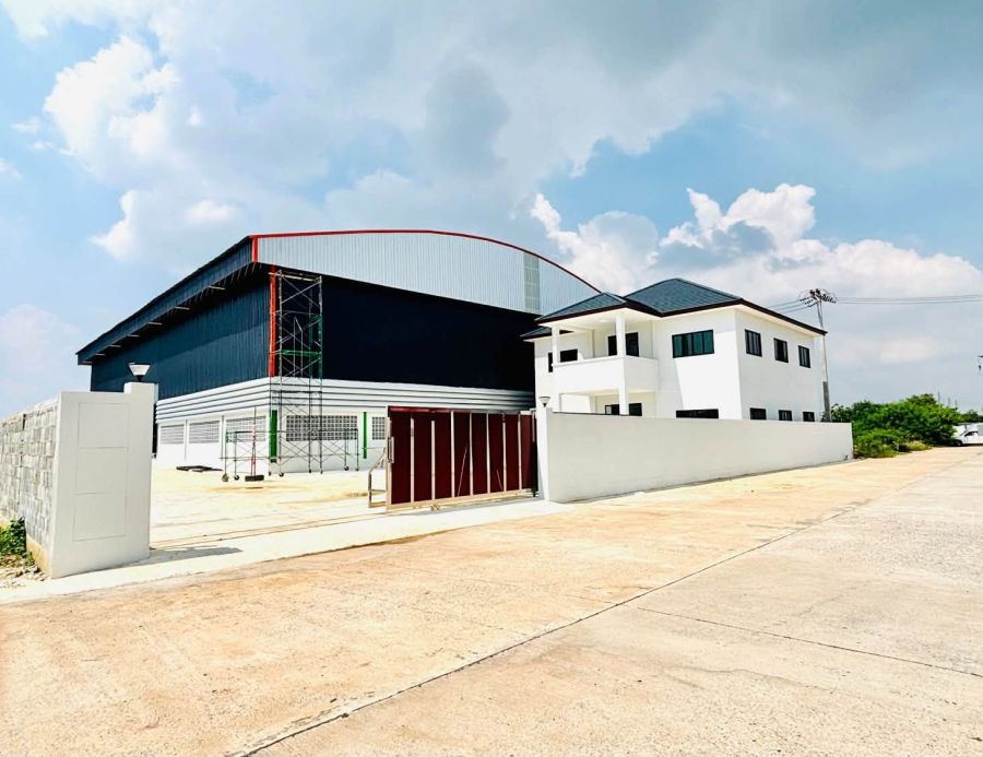 - ขาย/เช่า โรงงาน 2 ไร่ 296 ตร.วา. พื้นที่ใช้สอยรวมบ้านสองชั้น 1,520 ตร.ม. ผังชมพู ต.โคกขาม อ.เมือง จ.สมุทรสาคร