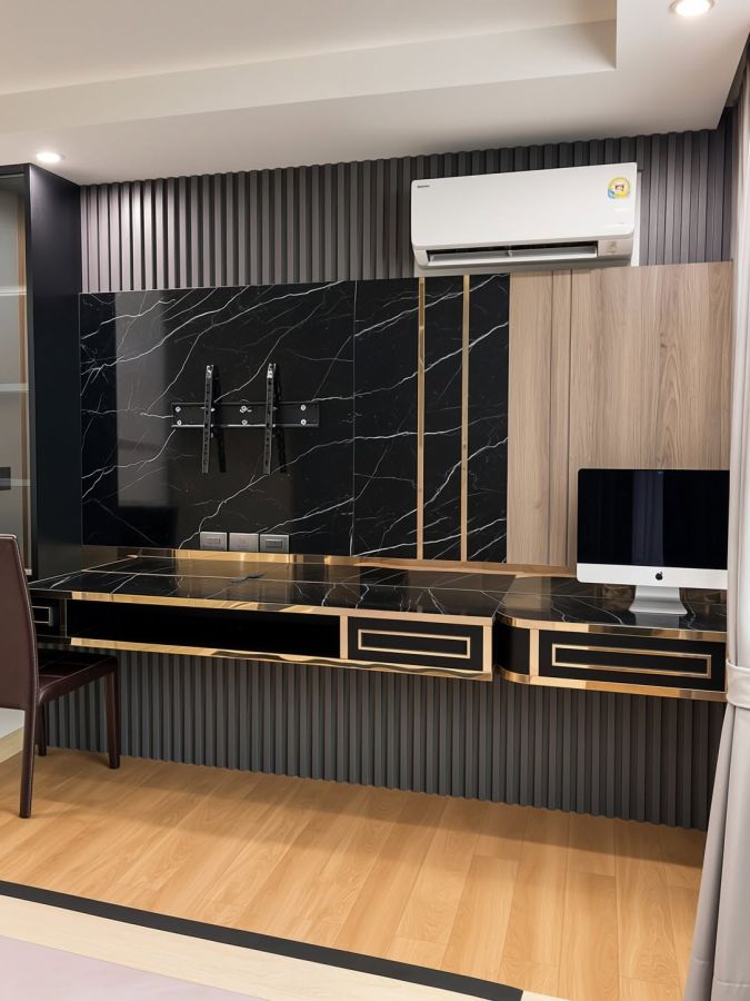 - ขาย V Condo ศาลายา ตกแต่งบิลต์อินทั้งห้อง วิวสนามกอล์ฟ ห้องไทป์หายากใกล้ ม.มหิดล