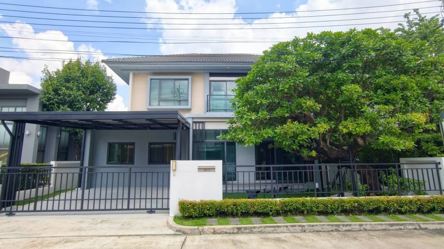 - ขายบ้านเดี่ยว2ชั้น โครงการ Venue พระราม 5-2 นนทบุรี บ้านหลังนี้ไม่ติดบ้านใครเลย